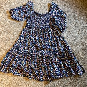 Gap floral off the shoulder maternity dress